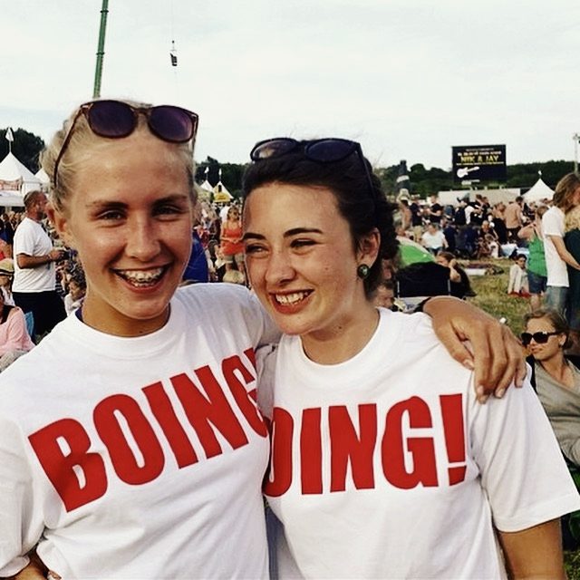 BOING!-T-shirts på festival